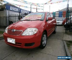 2006 Toyota Corolla ZZE122R Ascent Red Automatic 4sp A Sedan