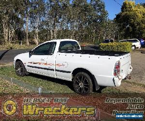 2000 AU FORD FALCON WHITE UTE AUTOMATIC