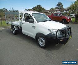 2012 Toyota Hilux TGN16R MY12 Workmate White Automatic 4sp A Cab Chassis for Sale