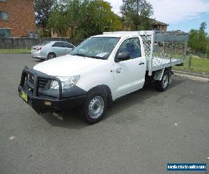 2012 Toyota Hilux TGN16R MY12 Workmate White Automatic 4sp A Cab Chassis