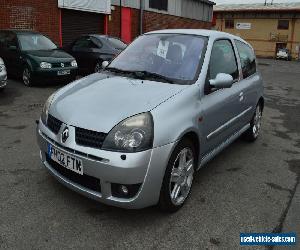 2002 RENAULT CLIO SPORT SILVER 3dr HATCHBACK MOT UNTIL AUGUST 14th