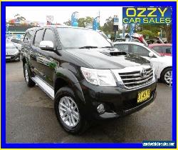 2012 Toyota Hilux KUN26R MY12 SR5 (4x4) Black Manual 5sp M Dual Cab Pick-up for Sale