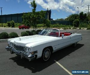 1973 Cadillac Eldorado White Automatic A Coupe