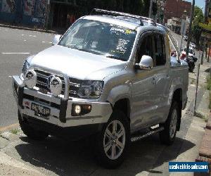 2013 Volkswagen Amarok 2H MY13 TDI400 Highline (4x4) Silver Manual 6sp M