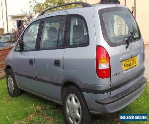 2002 VAUXHALL ZAFIRA COMFORT 16V GREY