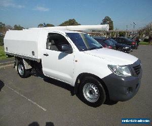 2012 Toyota Hilux TGN16R MY12 Workmate White Manual 5sp M Cab Chassis