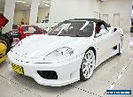 2001 Ferrari 360 Spider Triple Pearl White Automatic 6sp A Convertible for Sale