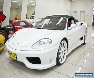 2001 Ferrari 360 Spider Triple Pearl White Automatic 6sp A Convertible