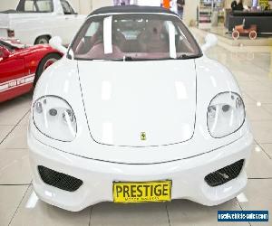 2001 Ferrari 360 Spider Triple Pearl White Automatic 6sp A Convertible