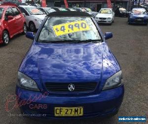 2001 Holden Astra TS Convertible Blue Automatic 4sp A Convertible