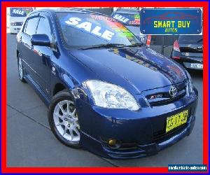 2005 Toyota Corolla ZZE123R Sportivo Blue Manual 6sp M Hatchback