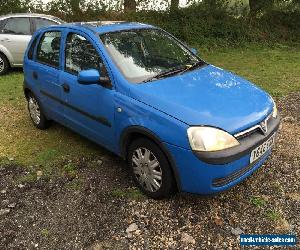 2001 VAUXHALL CORSA COMFORT 12V BLUE FSH - NO RESERVE