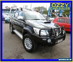 2012 Toyota Hilux KUN26R MY12 SR5 (4x4) Black Automatic 4sp A Dual Cab Pick-up for Sale