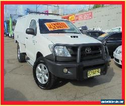 2010 Toyota Hilux KUN26R MY10 SR White Manual 5sp M 2D Cab Chassis for Sale