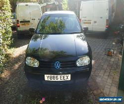 2001 VOLKSWAGEN GOLF GTI (115 BHP) BLACK Spares or Repair for Sale