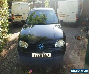 2001 VOLKSWAGEN GOLF GTI (115 BHP) BLACK Spares or Repair for Sale