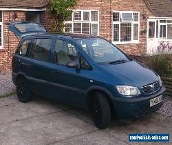 2001 VAUXHALL ZAFIRA 16V CLUB BLUE for Sale