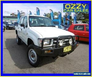 1999 Toyota Hilux LN167R (4x4) White Manual 5sp M Dual Cab Pick-up