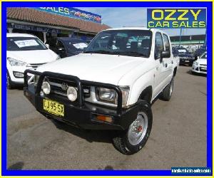 1999 Toyota Hilux LN167R (4x4) White Manual 5sp M Dual Cab Pick-up