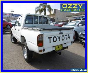 1999 Toyota Hilux LN167R (4x4) White Manual 5sp M Dual Cab Pick-up