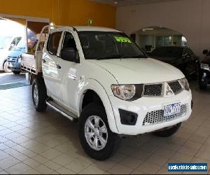 2012 Mitsubishi Triton MN MY12 GL-R White Manual M Dual Cab