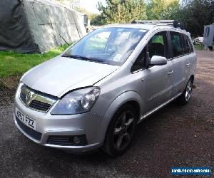 2007 Vauxhall Zafira SRI Silver 1.8 Petrol Spares or Repair Project