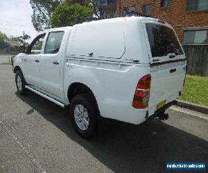 2012 Toyota Hilux KUN26R MY12 SR (4x4) White Manual 5sp M Dual Cab Pick-up