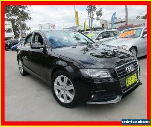 2010 Audi A4 B8 8K MY10 Black Automatic A Sedan