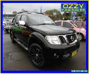 2011 Nissan Navara D40 ST-X 550 (4x4) Black Automatic 7sp A Dual Cab Utility