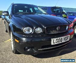 2008 JAGUAR X-TYPE SPORT ESTATE BLACK NEW MODEL 1/2 LEATHER *SPARES OR REPAIRS* for Sale