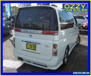 2005 Nissan Elgrand RIDER E51 White Automatic A Wagon