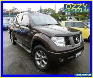 2009 Nissan Navara D40 Titanium Edition (4x4) Brown Manual 6sp M