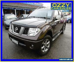 2009 Nissan Navara D40 Titanium Edition (4x4) Brown Manual 6sp M