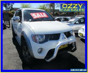 2008 Mitsubishi Triton ML MY08 GLX-R (4x4) White Manual 5sp M Dual Cab Utility