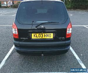 2003 VAUXHALL ZAFIRA DESIGN 16V BLACK