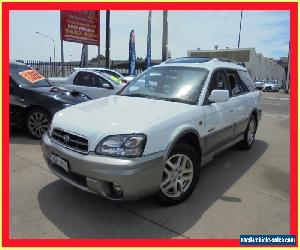 2003 Subaru Outback B3A MY03 Luxury White Manual 5sp M Wagon