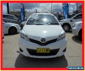 2014 Toyota Yaris NCP130R YR White Manual 5sp M Hatchback