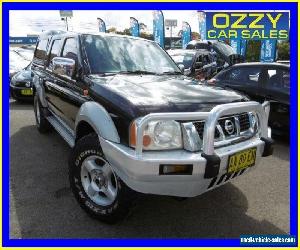 2004 Nissan Navara D22 ST-R (4x4) Black Manual 5sp M Dual Cab Pick-up