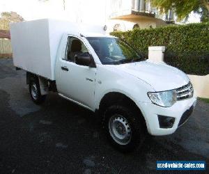 2012 Mitsubishi Triton MN MY12 GLX White Manual 5sp M Cab Chassis