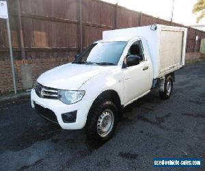 2012 Mitsubishi Triton MN MY12 GLX White Manual 5sp M Cab Chassis