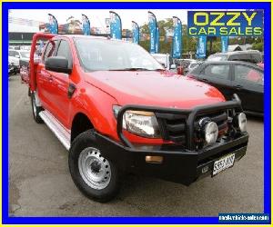 2012 Ford Ranger PX XL 3.2 (4x4) Red Manual 6sp M Dual Cab Chassis