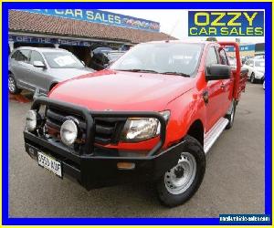 2012 Ford Ranger PX XL 3.2 (4x4) Red Manual 6sp M Dual Cab Chassis