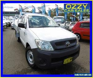 2009 Toyota Hilux TGN16R 09 Upgrade Workmate Glacier White Manual 5sp M