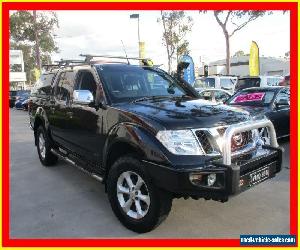 2011 Nissan Navara D40 ST-X Black Automatic 5sp A 4D CAB CHASSIS