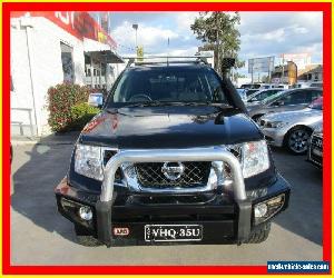 2011 Nissan Navara D40 ST-X Black Automatic 5sp A 4D CAB CHASSIS