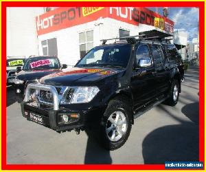 2011 Nissan Navara D40 ST-X Black Automatic 5sp A 4D CAB CHASSIS