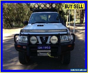 2003 Nissan Patrol GU III ST-L (4x4) White Manual 5sp M Wagon