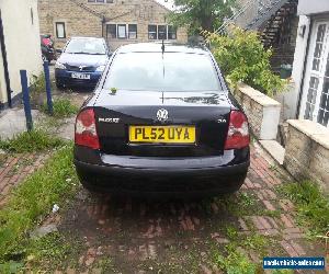 VOLKSWAGEN PASSAT S 20V 2002 BLACK SPARES OR REPAIR