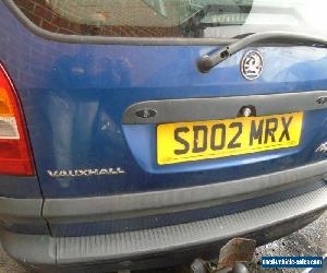 2002 VAUXHALL ZAFIRA 16V CLUB BLUE -