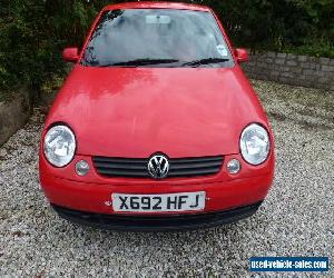 2001 'X' VW Lupo 1.0 E 3 door, red, 94750 miles ** for spares or repair **